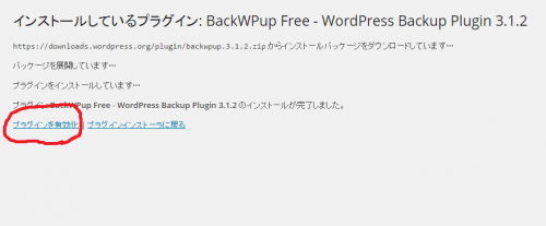 BackWPup-install-active